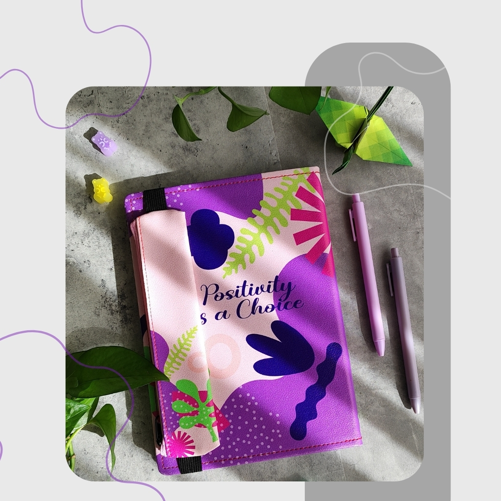 دفتر 100 برگ جلد چرمی با جامدادی