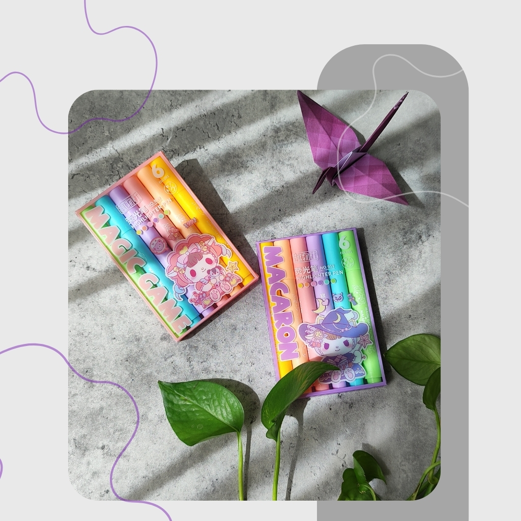 پک هایلایتر ۶ عددی مینیمال