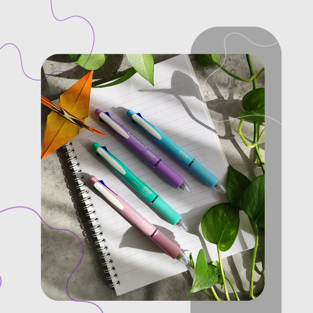 خودکار 4 رنگ و اتود