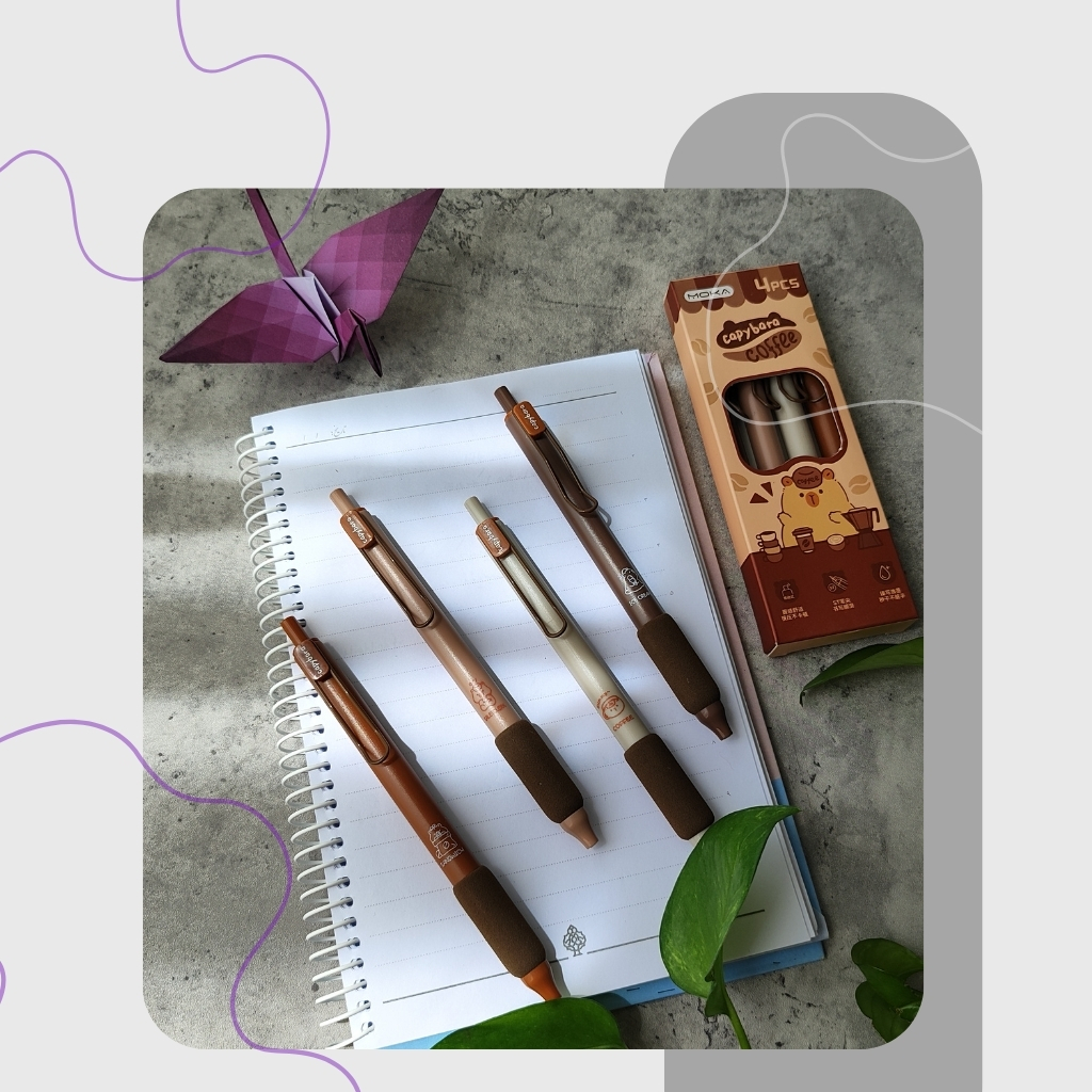 روان نویس گریپ دار فومی Capybara Coffee