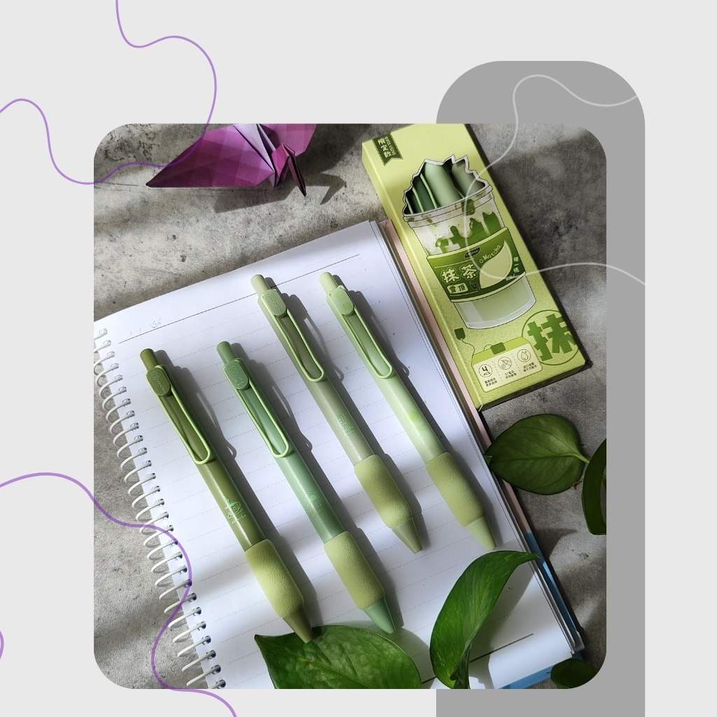 روان نویس گریپ دار فومی طرح Matcha