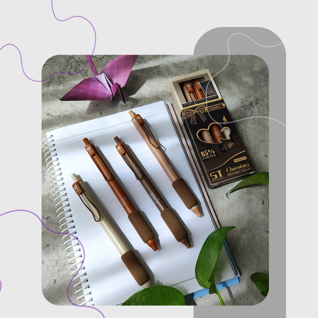 روان نویس گریپ دار فومی طرح Chocolates