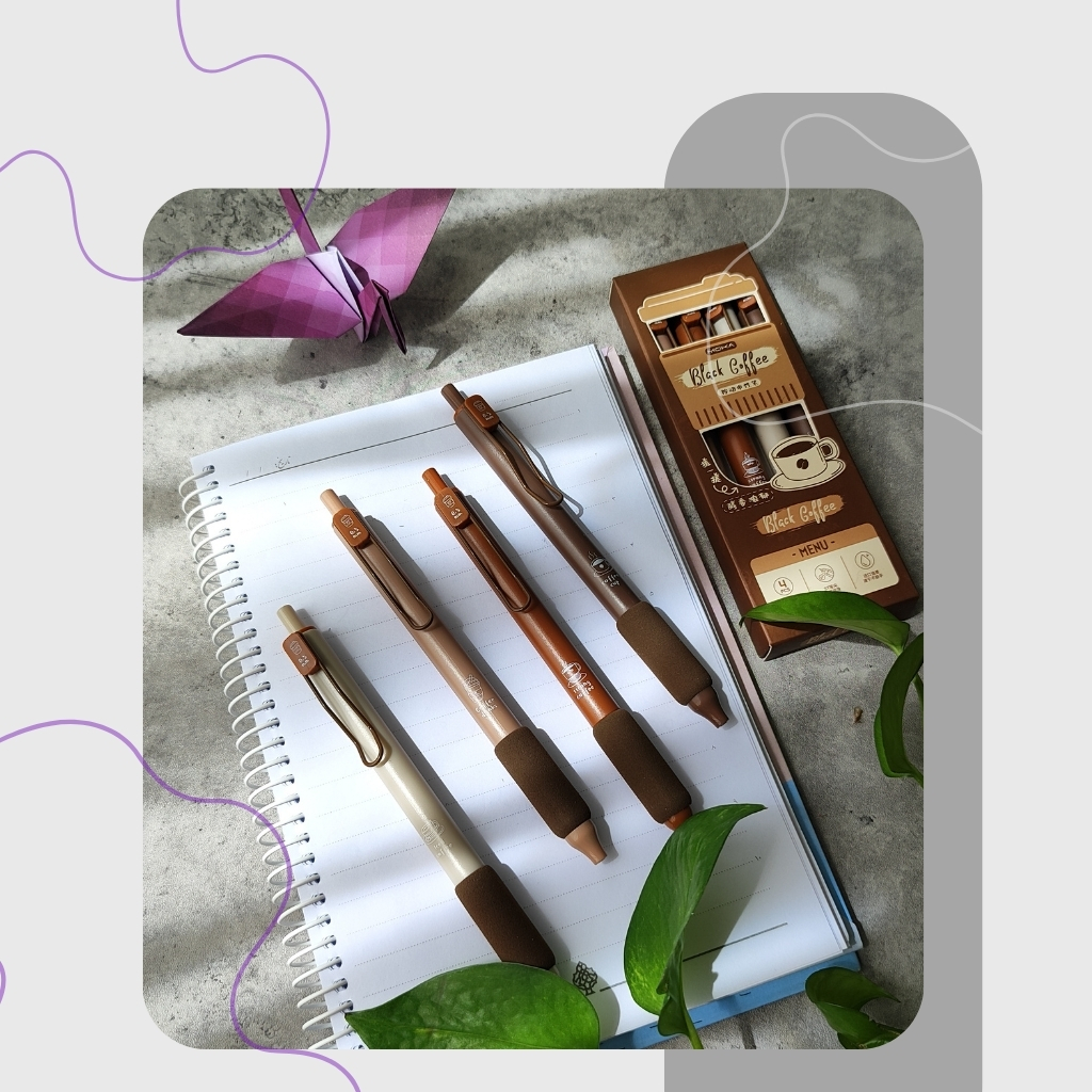 روان نویس گریپ دار فومی طرح Black Coffee