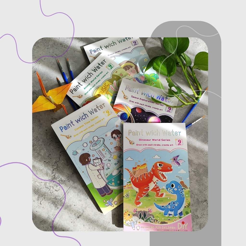 دفترچه رنگ آمیزی آبرنگی