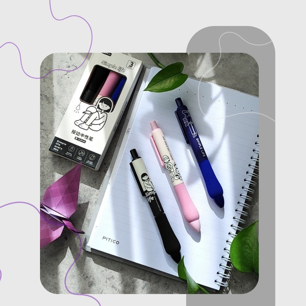 روان نویس گریپ دار فومی طرح Simple life